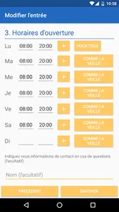 Horaires d'ouverture screenshot 6