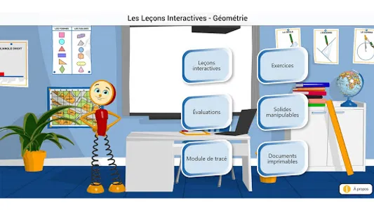 Leçons interactives - Géométri screenshot 0