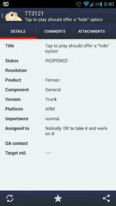 BugDroid - Bugzilla client screenshot 0