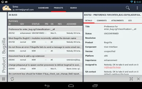 BugDroid - Bugzilla client screenshot 4