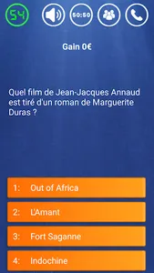 Jeu Millionnaire quiz français screenshot 0