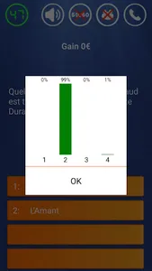 Jeu Millionnaire quiz français screenshot 2