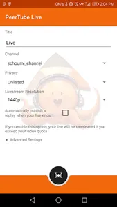 PeerTube Live screenshot 1