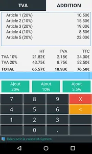 TVA - Calculatrice et Addition screenshot 2