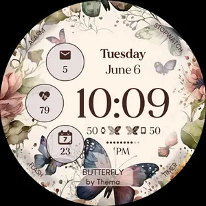 Butterfly Watch Face screenshot 11