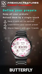 Butterfly Watch Face screenshot 4