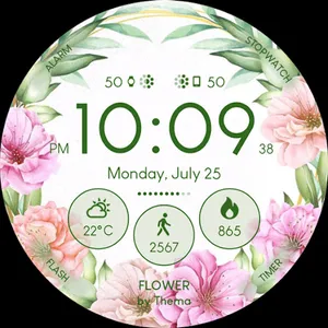 Flower Watch Face screenshot 10