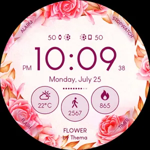 Flower Watch Face screenshot 11