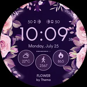 Flower Watch Face screenshot 9