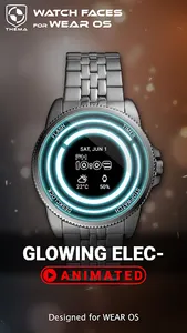 Glowing ElecTRONic Watch Face screenshot 0