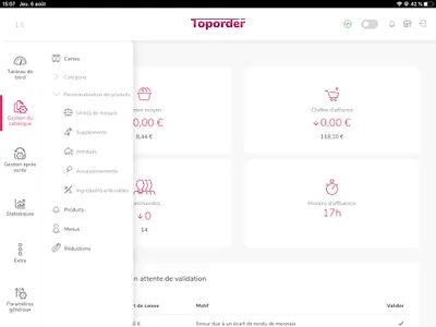 Toporder - BackOffice screenshot 7