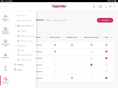 Toporder - BackOffice screenshot 8