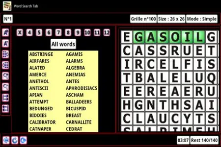 Word Search Tab 1 EN screenshot 3