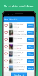 Unfollow and Follow users screenshot 6