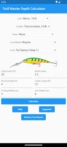 Troll Master Depth Calculator screenshot 0