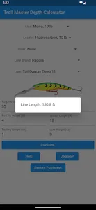 Troll Master Depth Calculator screenshot 15
