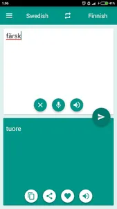 Finnish-Swedish Translator screenshot 2