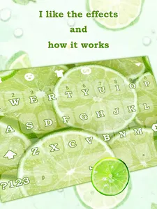 Fresh Lime Free Keyboard Theme screenshot 2