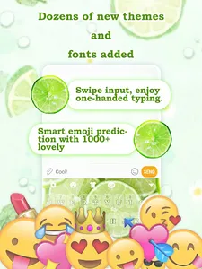 Fresh Lime Free Keyboard Theme screenshot 4