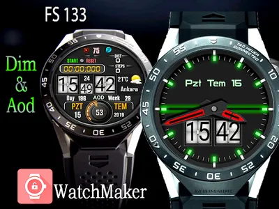 FS 133 Digital Watch Face For  screenshot 2