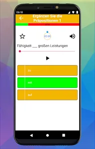 Verben mit Praposition mit Aud screenshot 2