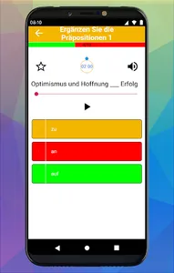 Verben mit Praposition mit Aud screenshot 3