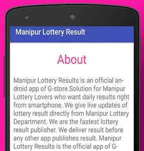 Manipur State Lottery Result screenshot 3