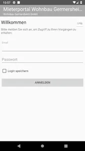 Mieterportal Wohnbau Germershe screenshot 0