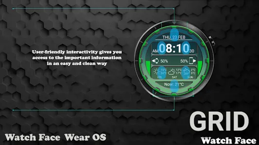 Grid Watch Face screenshot 2