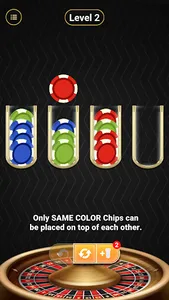 Poker Chip Sort Puzzle screenshot 2