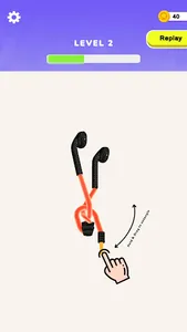 Messy Earphones 3D screenshot 0