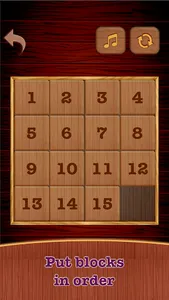 Wooden 15 Puzzle ! Number Slid screenshot 4