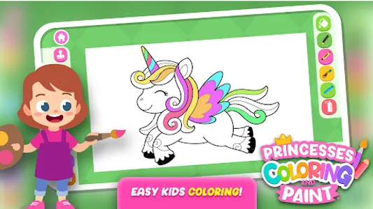 Princesses Coloring Paint Game screenshot 20