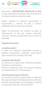 Restricción Vehicular La Paz screenshot 5