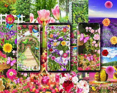 Flower garden live wallpaper screenshot 0