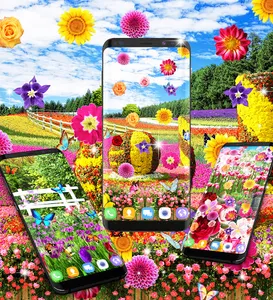 Flower garden live wallpaper screenshot 12