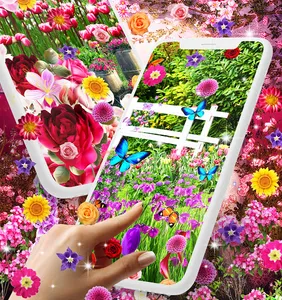 Flower garden live wallpaper screenshot 18