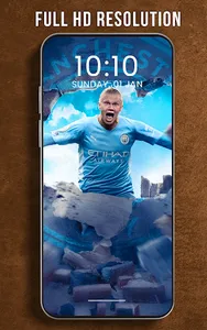 Erling Haaland Wallpaper 4K screenshot 3