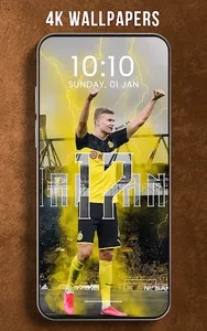 Erling Haaland Wallpaper 4K screenshot 7
