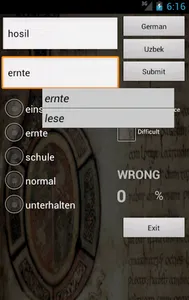 German Uzbek Dictionary screenshot 5