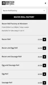 Nineteen Bar and Grill Guernse screenshot 1