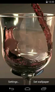 Glass of Wine Video LWP screenshot 0