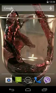 Glass of Wine Video LWP screenshot 2