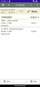 pocketTIME2 screenshot 1