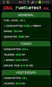 OBD Fuel Detect PRO screenshot 2