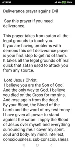 Deliverance prayer from evil screenshot 0