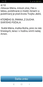 Ruženec Slovensky Text screenshot 2