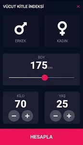 Vücut Kitle İndeksi screenshot 1