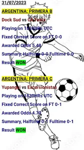 Gold Correct Score Tips screenshot 8