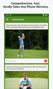 Golf News screenshot 0